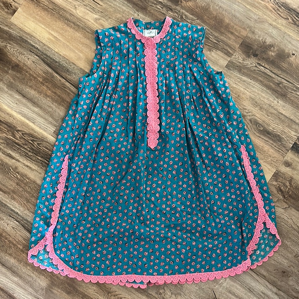 Bete Muumuu with Pink Lace Trim